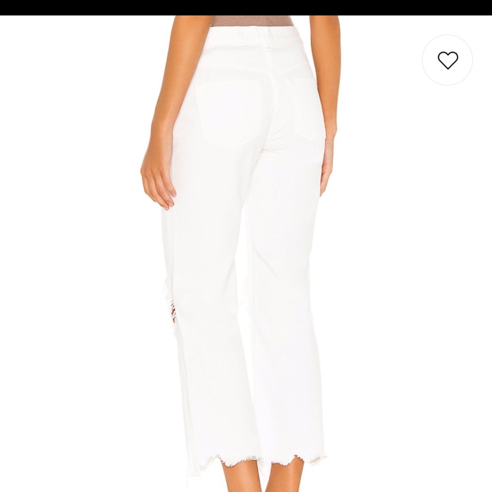 Maggie Mid-Rise Straight Leg Jeans - Optic White